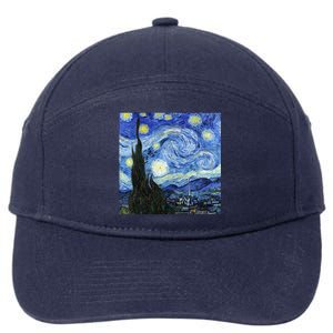 The Starry Night By Vincent Van Gogh 7-Panel Snapback Hat