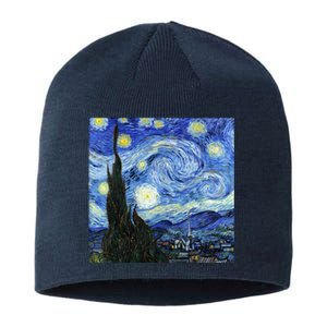 The Starry Night By Vincent Van Gogh Sustainable Beanie