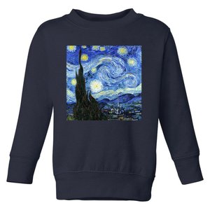 The Starry Night By Vincent Van Gogh Toddler Sweatshirt