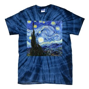 The Starry Night By Vincent Van Gogh Tie-Dye T-Shirt