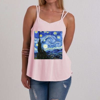 The Starry Night By Vincent Van Gogh Women's Strappy Tank