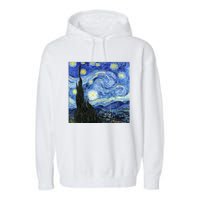 The Starry Night By Vincent Van Gogh Garment-Dyed Fleece Hoodie