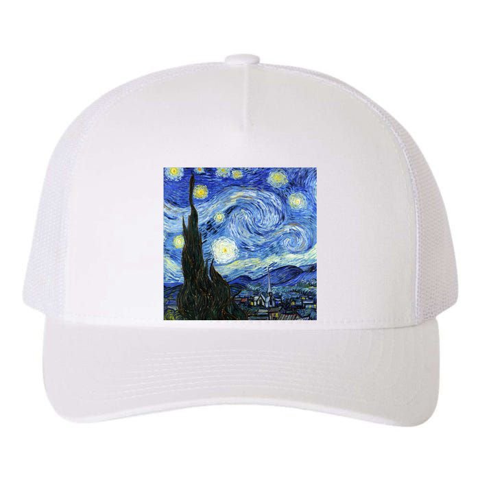 The Starry Night By Vincent Van Gogh Yupoong Adult 5-Panel Trucker Hat