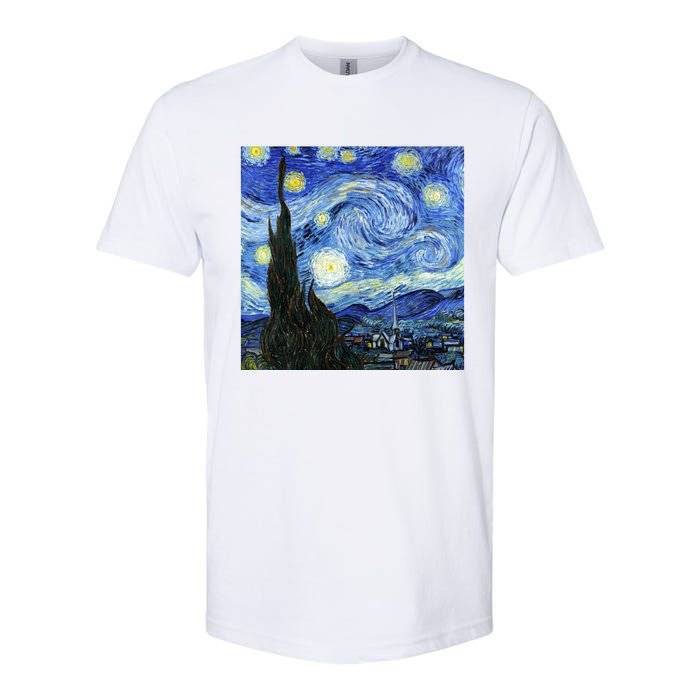 The Starry Night By Vincent Van Gogh Softstyle CVC T-Shirt