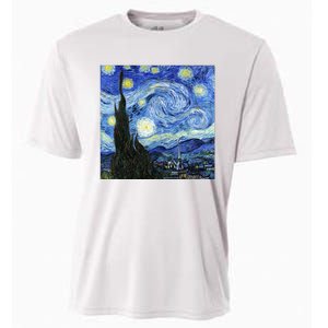 The Starry Night By Vincent Van Gogh Cooling Performance Crew T-Shirt