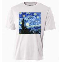 The Starry Night By Vincent Van Gogh Cooling Performance Crew T-Shirt