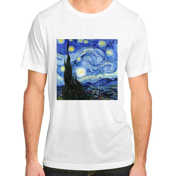 The Starry Night By Vincent Van Gogh Adult ChromaSoft Performance T-Shirt