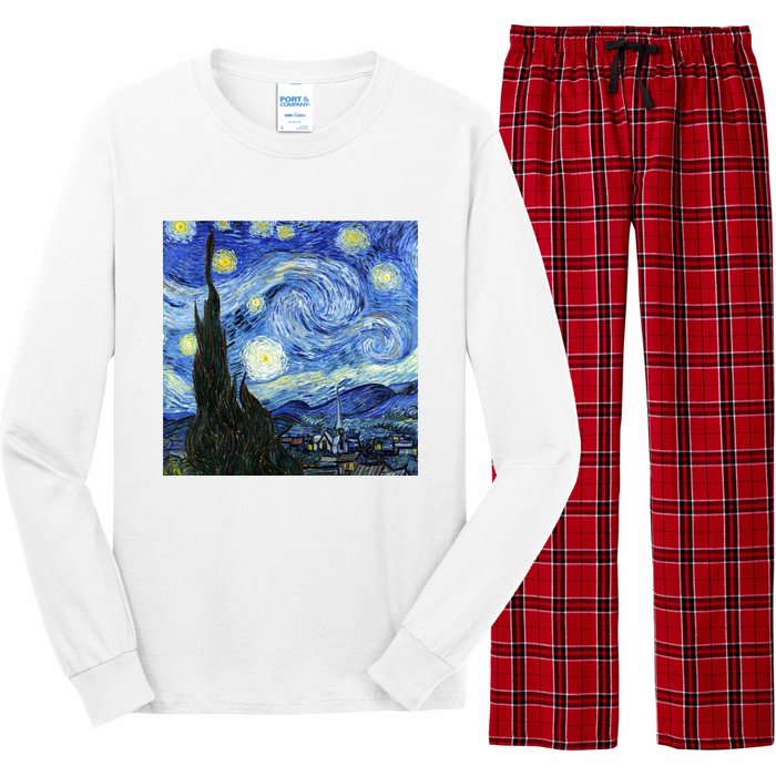 The Starry Night By Vincent Van Gogh Long Sleeve Pajama Set