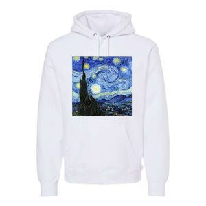 The Starry Night By Vincent Van Gogh Premium Hoodie