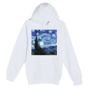 The Starry Night By Vincent Van Gogh Premium Pullover Hoodie