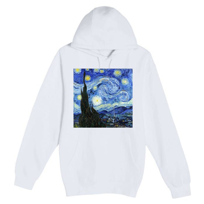 The Starry Night By Vincent Van Gogh Premium Pullover Hoodie