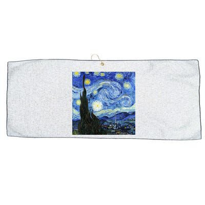 The Starry Night By Vincent Van Gogh Large Microfiber Waffle Golf Towel