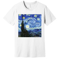 The Starry Night By Vincent Van Gogh Premium T-Shirt