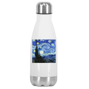 The Starry Night By Vincent Van Gogh Stainless Steel Insulated Water Bottle