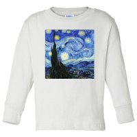 The Starry Night By Vincent Van Gogh Toddler Long Sleeve Shirt