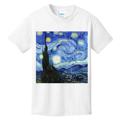 The Starry Night By Vincent Van Gogh Kids T-Shirt