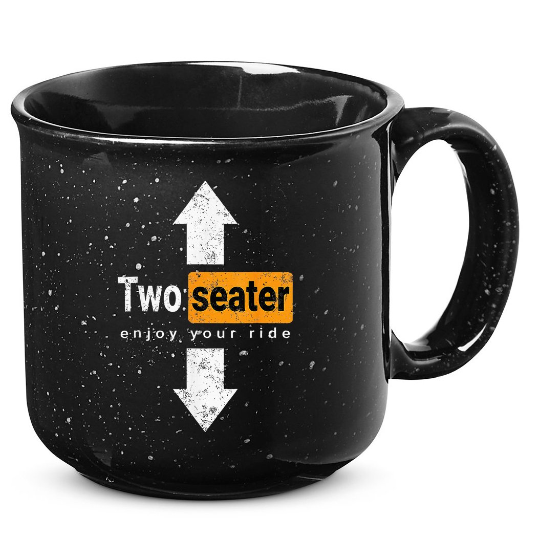 Two Seater Naughty Dirty Adult Humor 15oz Campfire Ceramic Mug