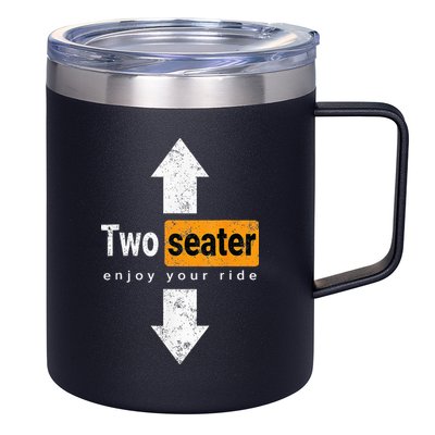 Two Seater Naughty Dirty Adult Humor 12oz Stainless Steel Coffee Mug