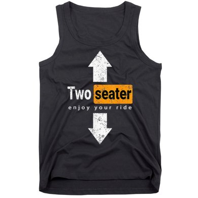 Two Seater Naughty Dirty Adult Humor Tank Top