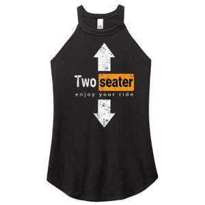 Two Seater Naughty Dirty Adult Humor Women's Perfect Tri Rocker Tank