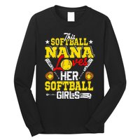 This Softball Nana Loves Her Softball Matching Family Long Sleeve Shirt