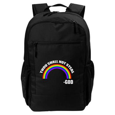 Thou Shall Not Steal GodS Rainbow Backpack