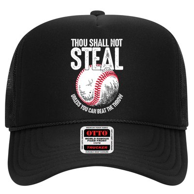 Thou Shall Not Steal Unless You Can Beat The Throw Baseball Hat