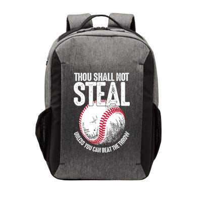 Thou Shall Not Steal Unless You Can Beat The Throw Baseball Vector Backpack