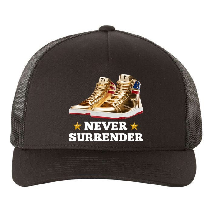 Trump Sneakers Never Surrender Yupoong Adult 5-Panel Trucker Hat