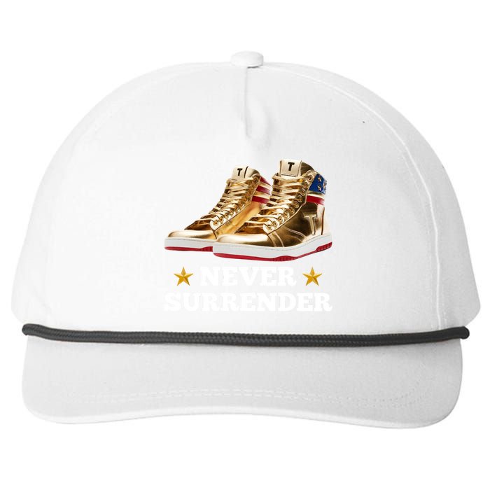 Trump Sneakers Never Surrender Snapback Five-Panel Rope Hat