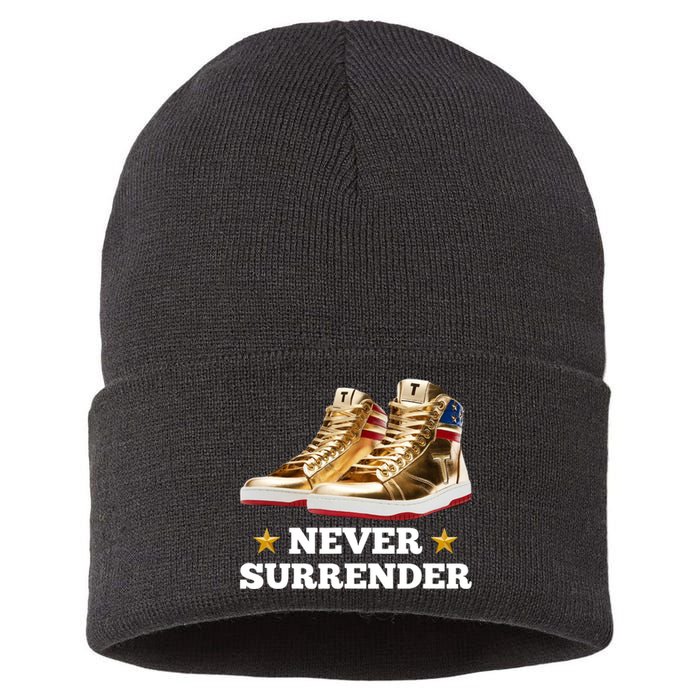 Trump Sneakers Never Surrender Sustainable Knit Beanie