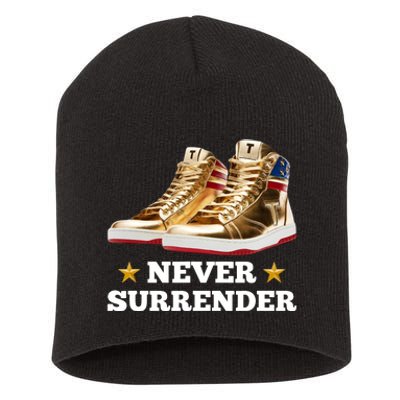 Trump Sneakers Never Surrender Short Acrylic Beanie