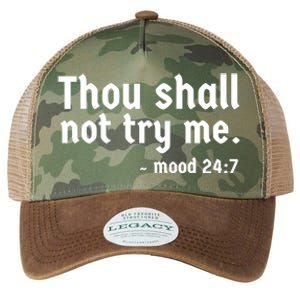 Thou Shall Not Try Me Women Cute Funny Legacy Tie Dye Trucker Hat