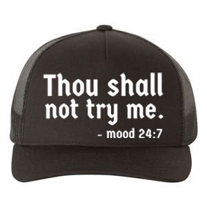 Thou Shall Not Try Me Women Cute Funny Yupoong Adult 5-Panel Trucker Hat