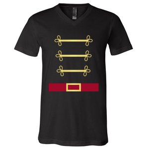 Toy Soldier Nutcracker Costume Uniform V-Neck T-Shirt