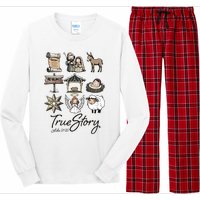 True Story Nativity Christmas Jesus Faith Based Christmas Long Sleeve Pajama Set