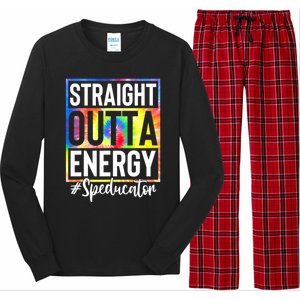 Teacher Straight Outta Energy Teacher Life Long Sleeve Pajama Set