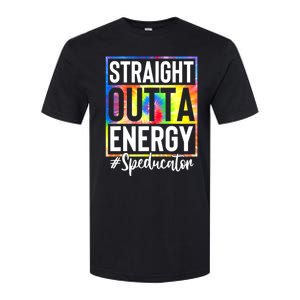 Teacher Straight Outta Energy Teacher Life Softstyle CVC T-Shirt