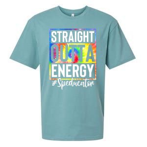 Teacher Straight Outta Energy Teacher Life Sueded Cloud Jersey T-Shirt