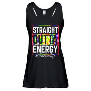 Teacher Straight Outta Energy Teacher Life Ladies Essential Flowy Tank