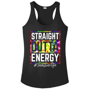 Teacher Straight Outta Energy Teacher Life Ladies PosiCharge Competitor Racerback Tank