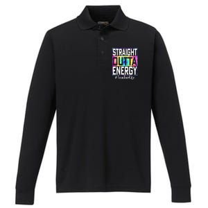 Teacher Straight Outta Energy Teacher Life Performance Long Sleeve Polo