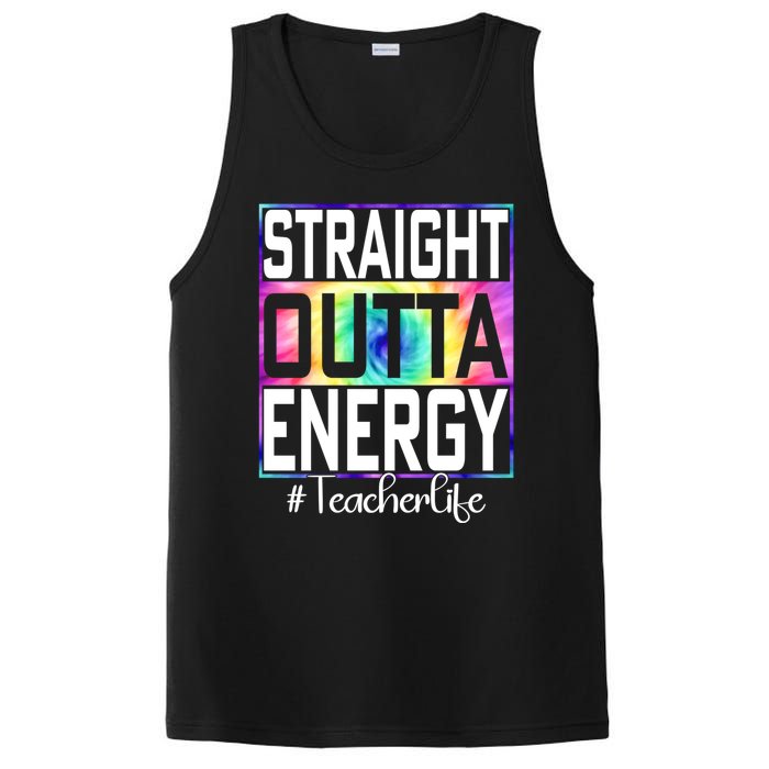 Teacher Straight Outta Energy Teacher Life PosiCharge Competitor Tank