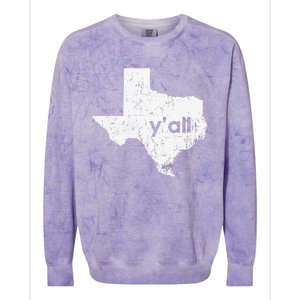 Texas State Of Texas YAll Tx State Funny Texas Colorblast Crewneck Sweatshirt