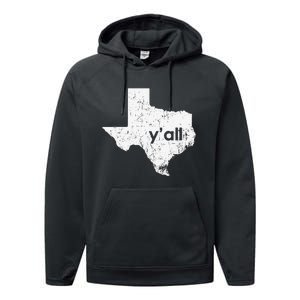 Texas State Of Texas YAll Tx State Funny Texas Performance Fleece Hoodie