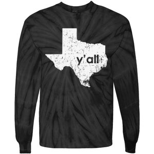 Texas State Of Texas YAll Tx State Funny Texas Tie-Dye Long Sleeve Shirt