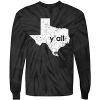 Texas State Of Texas YAll Tx State Funny Texas Tie-Dye Long Sleeve Shirt