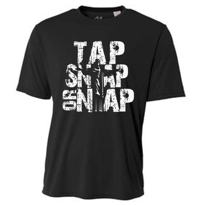 Tap Snap Or Nap Mma Brazilian Jiu Jitsu Cooling Performance Crew T-Shirt