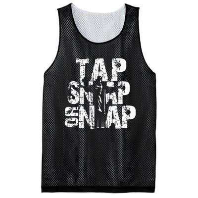 Tap Snap Or Nap Mma Brazilian Jiu Jitsu Mesh Reversible Basketball Jersey Tank