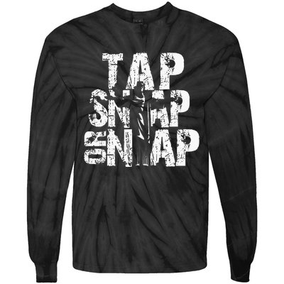 Tap Snap Or Nap Mma Brazilian Jiu Jitsu Tie-Dye Long Sleeve Shirt